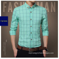 New Plaid Shirt Men′s Fashion Shirt Casual Shirt Long Sleeve Shirt Slim Fit Shirt